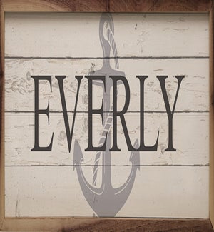 Personalized Name Anchor Whitewash